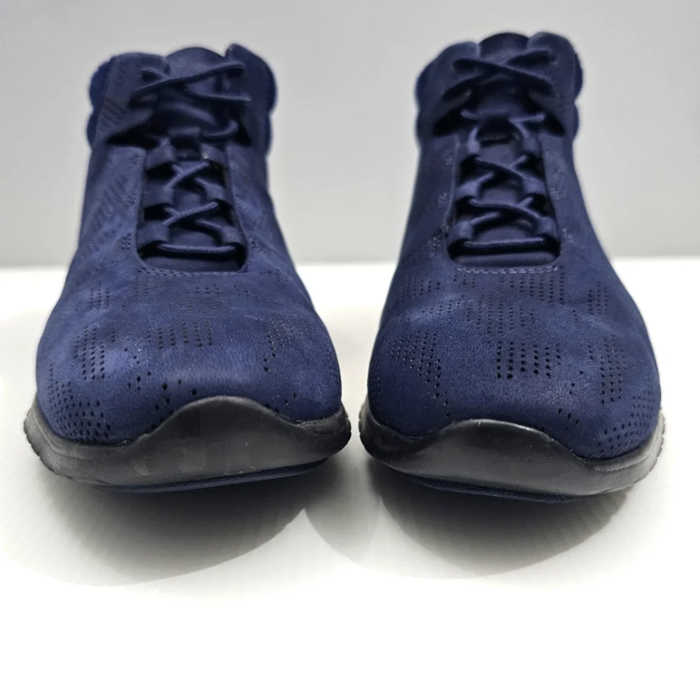 Cole Haan Zerogrand Ankle Boot Women 6 Blue Leather Perforated Lightweight Hiker